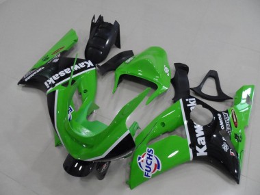 Carénage Moto Kawasaki ZX6R 03-04 - Vert Fuchs Bon Marché