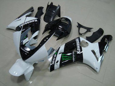 Carénage Moto Kawasaki ZX6R 03-04 - Blanc Monster Bon Marché