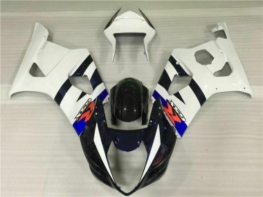 Kit Carénages Motos Suzuki GSXR 1000 K3 03-04 - Blanc Noir Bon Marché