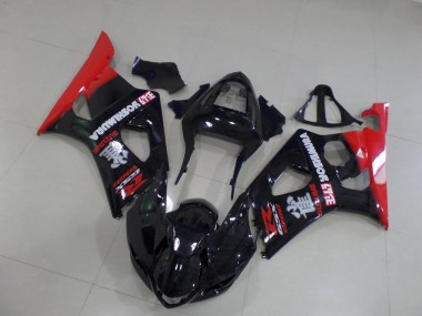 Carénage Moto Suzuki GSXR 1000 K3 03-04 - Noir et Rouge Bon Marché