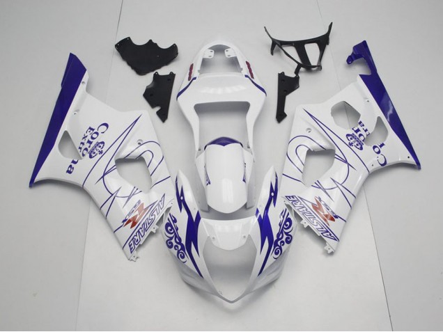 Carénage Moto Suzuki GSXR 1000 K3 03-04 - Bleu Whie Corona Carénage Moto Suzuki GSXR 1000 K3 03-04 - Bleu Whie Corona