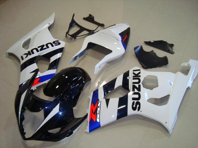 Carénage Moto Suzuki GSXR 1000 K3 03-04 - Bleu Foncé Blanc Carénage Moto Suzuki GSXR 1000 K3 03-04 - Bleu Foncé Blanc