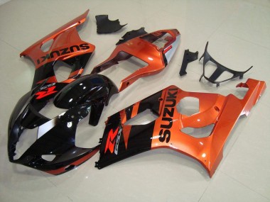 Carénage Moto Suzuki GSXR 1000 K3 03-04 - Orange et Noir Bon Marché
