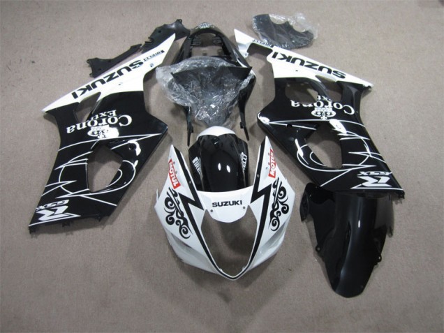 Carénage Moto Suzuki GSXR 1000 K3 03-04 - Noir Blanc Corona Extra Motul Carénage Moto Suzuki GSXR 1000 K3 03-04 - Noir Blanc Corona Extra Motul