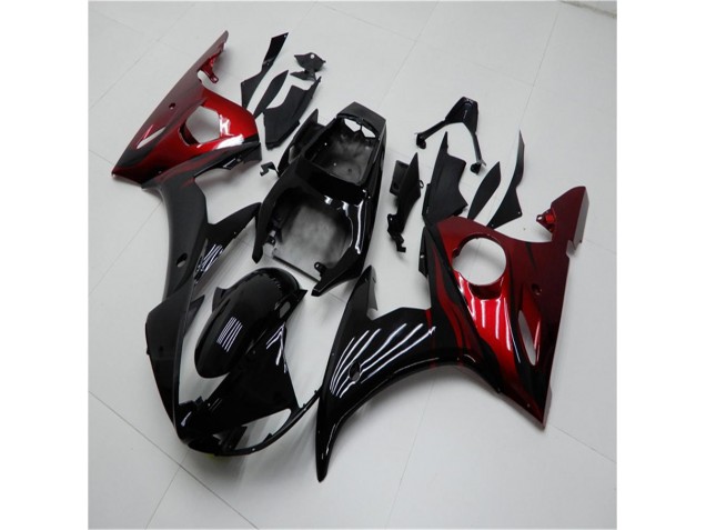 Carénage Moto Yamaha R6 03-05 - Noir Rouge Carénage Moto Yamaha R6 03-05 - Noir Rouge