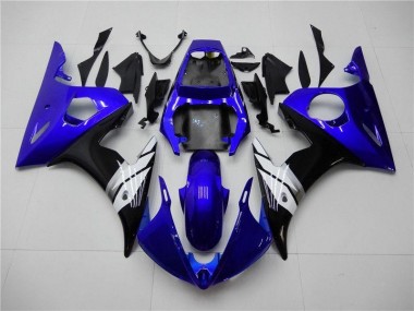 Carénage Moto Yamaha R6 03-05 - Bleu Blanc Noir Bon Marché