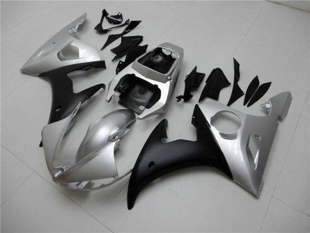 Carénage Moto Yamaha R6 03-05 - Argent Noir Carénage Moto Yamaha R6 03-05 - Argent Noir
