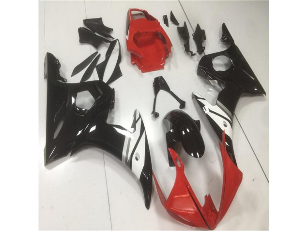 Carénage Moto Yamaha R6 03-05 - Rouge Noir Blanc Carénage Moto Yamaha R6 03-05 - Rouge Noir Blanc