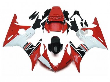 Carénage Moto Yamaha R6 03-05 - Rouge Blanc Noir Bon Marché