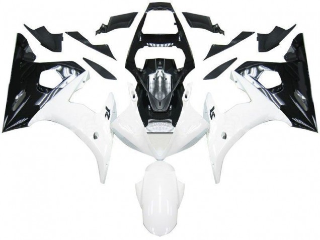 Carénage Moto Yamaha R6 03-05 - Noir Blanc Carénage Moto Yamaha R6 03-05 - Noir Blanc