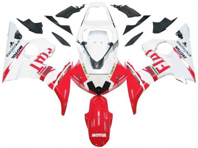 Carénage Moto Yamaha R6 03-05 - Blanc Rouge Fiat Carénage Moto Yamaha R6 03-05 - Blanc Rouge Fiat