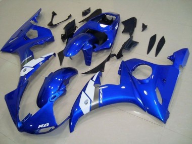Carénage Moto Yamaha R6 03-05 - Style OEM Bleu Bon Marché