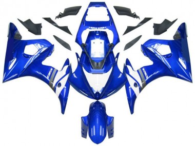 Carénage Moto Yamaha R6 03-05 - Bleu Blanc Bon Marché