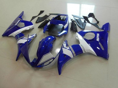 Carénages Moto Yamaha R6 03-05 - Bleu Blanc Bon Marché