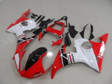 Carénage Moto Yamaha R6 03-05 - Rouge et Blanc et Noir Bon Marché