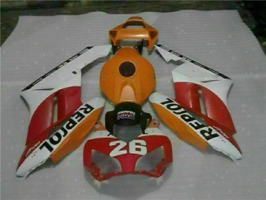 Carénage Moto Honda CBR 1000 RR 04-05 - Orange Rouge Repsol 26 Bon Marché