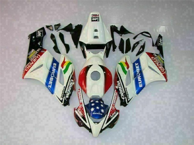Kit Carénages Motos Complet Honda CBR 1000 RR 04-05 - Blanc Rouge Kit Carénages Motos Complet Honda CBR 1000 RR 04-05 - Blanc Rouge