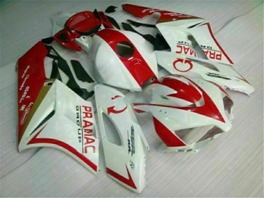 Kit Carénages Motos & Plastique Honda CBR 1000 RR 04-05 - Blanc Rouge Bon Marché