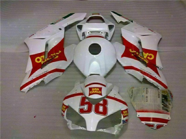 Carrosserie Moto Honda CBR 1000 RR 04-05 - Blanc Rouge Carrosserie Moto Honda CBR 1000 RR 04-05 - Blanc Rouge