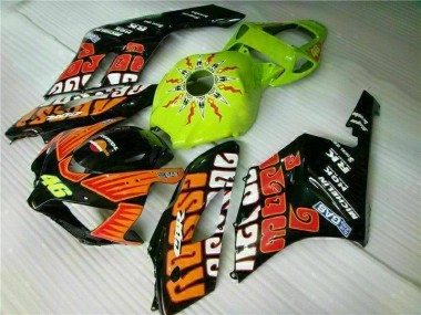 Carénage Moto Honda CBR 1000 RR 04-05 - Orange Vert Bon Marché