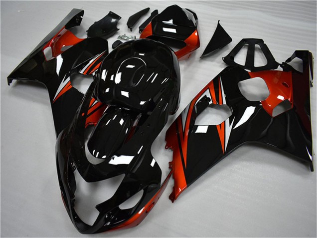 Carénages Moto Suzuki GSXR 600 / 750 K4 04-05 - Orange Noir Carénages Moto Suzuki GSXR 600 / 750 K4 04-05 - Orange Noir
