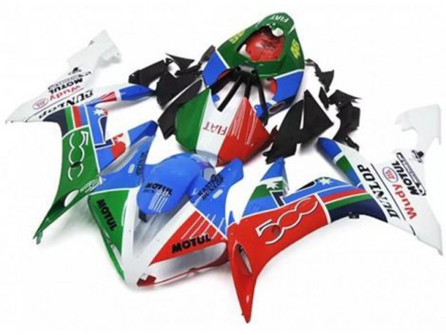 Carénage Moto Yamaha R1 04-06 - Vert Rouge Bleu Blanc Carénage Moto Yamaha R1 04-06 - Vert Rouge Bleu Blanc