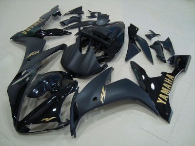 Carénage Moto Yamaha R1 04-06 - Noir Matte Or Bon Marché