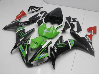 Carénage Moto Yamaha R1 04-06 - Monster Vert Bon Marché