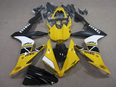 Carénage Moto Yamaha R1 04-06 - Jaune Blanc Noir Bon Marché
