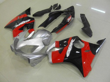 Carénages Moto Honda CBR 600 F4i 04-07 - Noir Rouge Argent Bon Marché