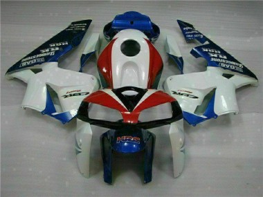 Carénage Moto Honda CBR 600 RR 05-06 - Blanc Bleu Bon Marché