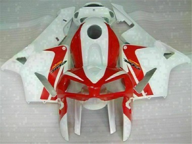 Carénage Moto Honda CBR 600 RR 05-06 - Rouge Blanc Bon Marché