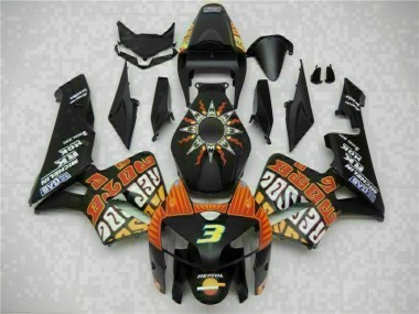 Kit Carénages Motos & Plastique Honda CBR 600 RR 05-06 - Noir Bon Marché
