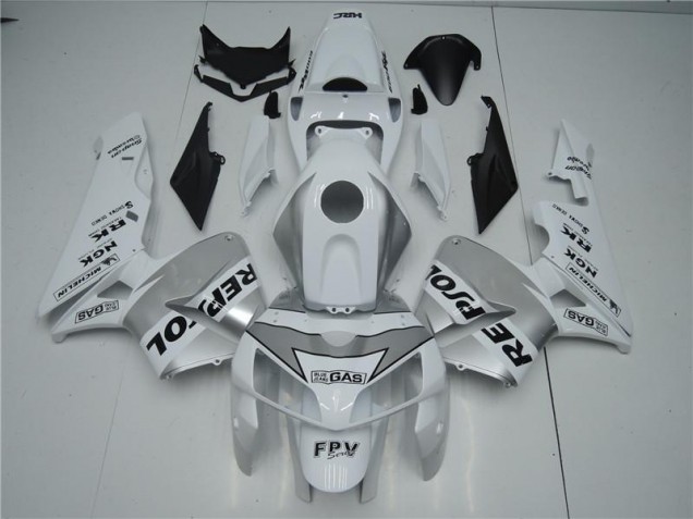 Carénage Moto Honda CBR 600 RR 05-06 - Blanc Argent Noir Repsol Carénage Moto Honda CBR 600 RR 05-06 - Blanc Argent Noir Repsol