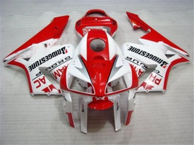 Kit Carénages Motos Honda CBR 600 RR 05-06 - Rouge Blanc Bon Marché