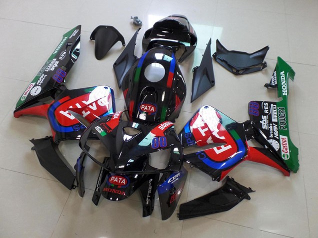 Carénage Moto Honda CBR 600 RR 05-06 - Noir Rouge Pata
