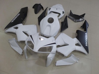 Kit Carénages Motos Complet Honda CBR 600 RR 05-06 - Blanc Noir Bon Marché