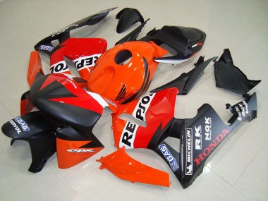 Carénage Moto Honda CBR 600 RR 05-06 - Noir Mat Repsol Courses Bon Marché