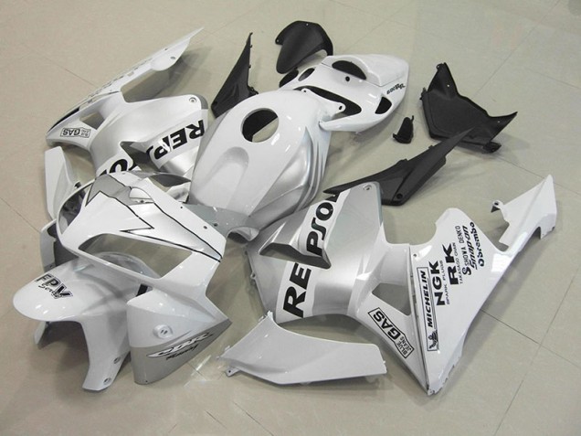 Carénage Moto Honda CBR 600 RR 05-06 - Repsol Blanc Argent Carénage Moto Honda CBR 600 RR 05-06 - Repsol Blanc Argent