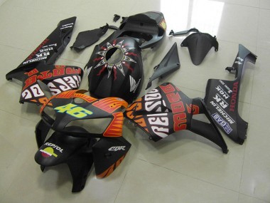 Carénage Moto Honda CBR 600 RR 05-06 - Rossi Noir Mat Bon Marché