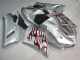 Carénage Moto Kawasaki ZX6R 05-06 - Argent Rouge Flamme Carénage Moto Kawasaki ZX6R 05-06 - Argent Rouge Flamme