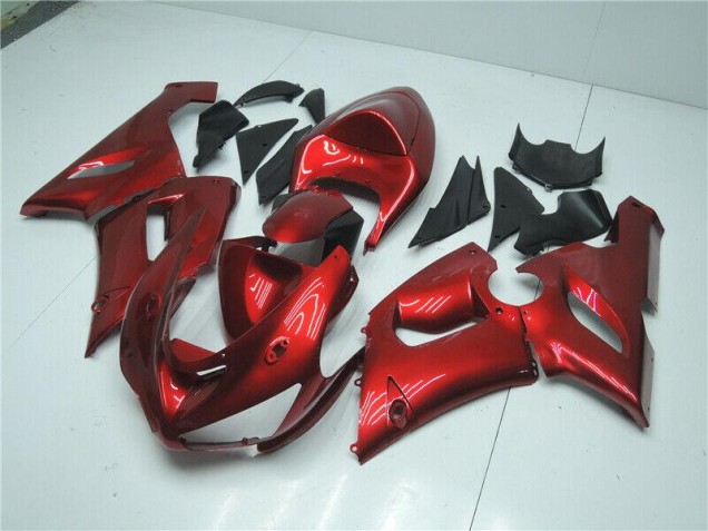 Carénage Moto Kawasaki ZX6R 05-06 - Rouge Bonbon