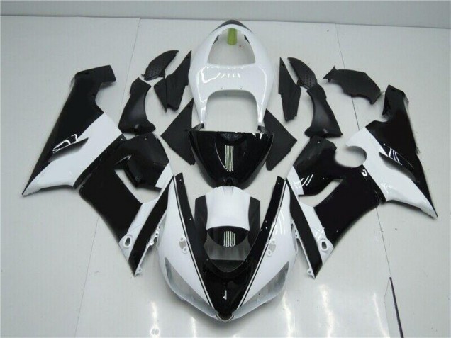 Carénage Moto Kawasaki ZX6R 05-06 - Noir Blanc