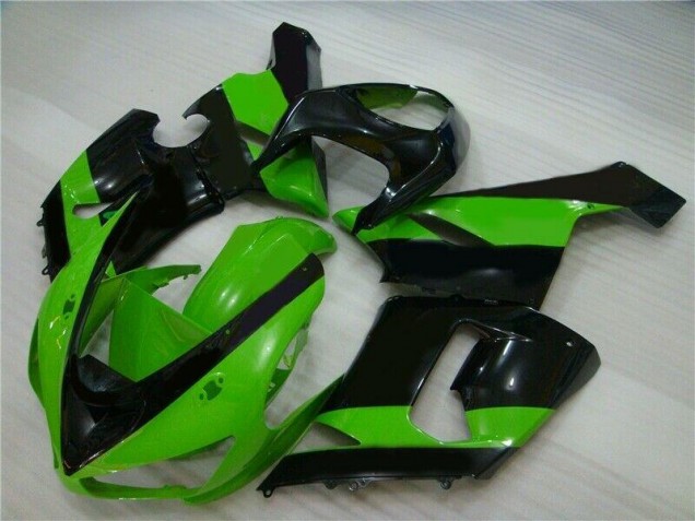 Carénage Moto Kawasaki ZX6R 05-06 - Vert Noir Carénage Moto Kawasaki ZX6R 05-06 - Vert Noir