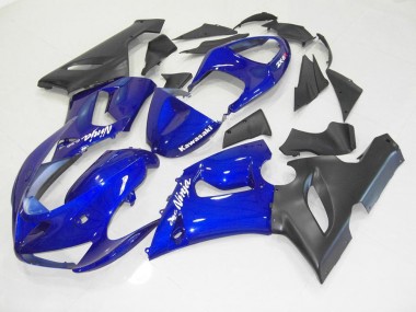 Carénages Moto Kawasaki ZX6R 05-06 - Bleu Noir Bon Marché