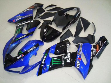 Carénage Moto Kawasaki ZX6R 05-06 - Candy Bleu Monster Bon Marché