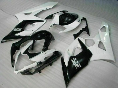 Carrosserie Moto Suzuki GSXR 1000 K5 05-06 - Blanc Noir Bon Marché