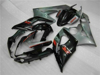 Carrosserie Moto Suzuki GSXR 1000 K5 05-06 - Gris Noir Bon Marché