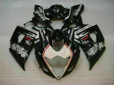 Carénage Moto Suzuki GSXR 1000 K5 05-06 - Blanc Noir Bon Marché