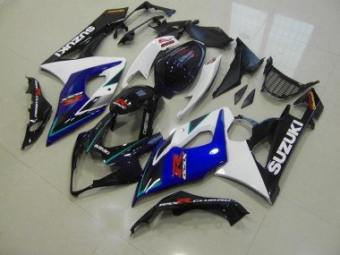 Kit Carénages Motos Complet Suzuki GSXR 1000 K5 05-06 - Bleu Blanc Bon Marché